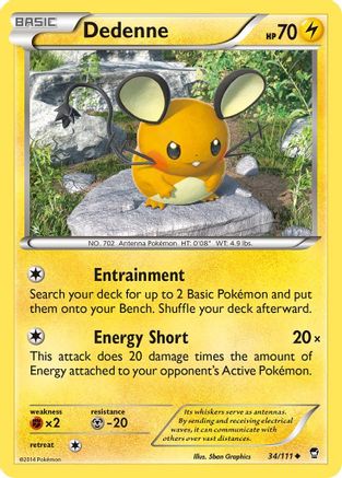 Dedenne (34/111) [XY: Furious Fists] | Shuffle n Cut Hobbies & Games