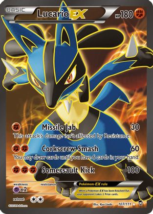 Lucario EX (107/111) [XY: Furious Fists] | Shuffle n Cut Hobbies & Games