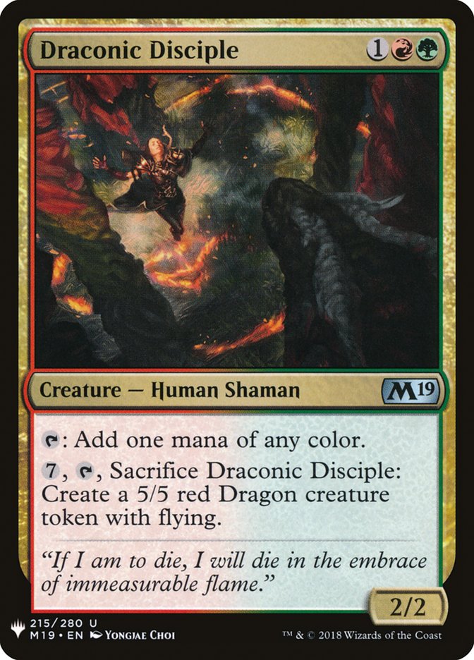 Draconic Disciple [Mystery Booster] | Shuffle n Cut Hobbies & Games