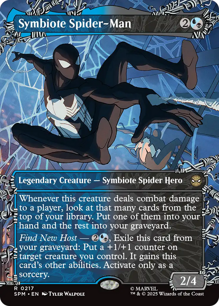 Symbiote Spider-Man (Borderless) [Marvel's Spider-Man] | Shuffle n Cut Hobbies & Games