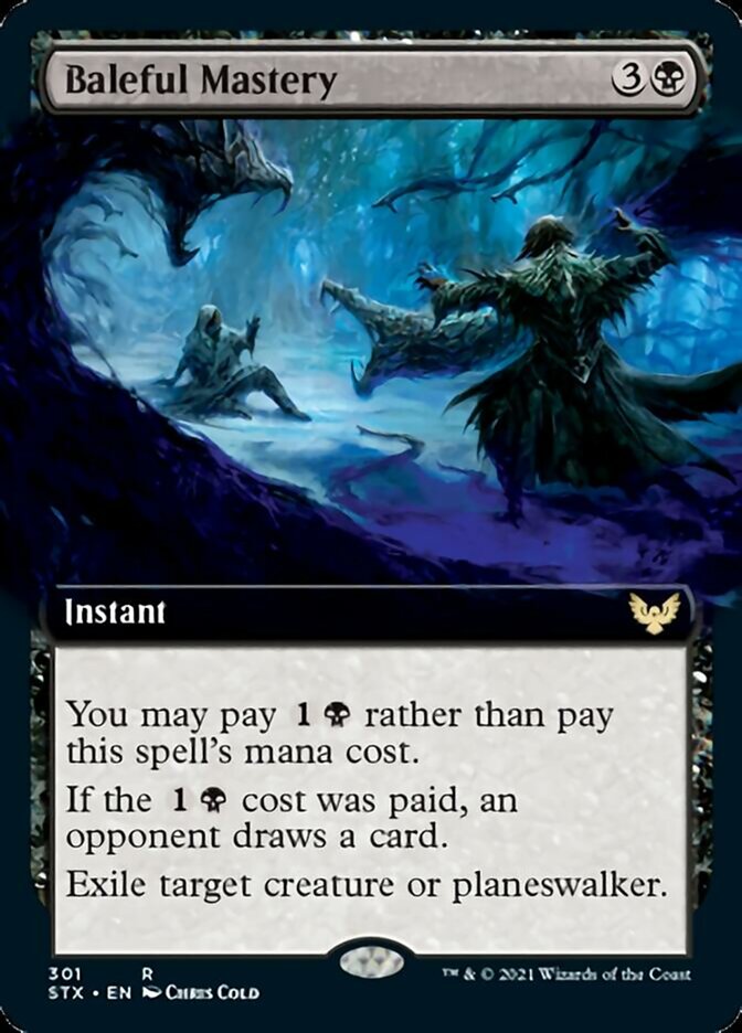 Baleful Mastery (Extended Art) [Strixhaven: School of Mages] | Shuffle n Cut Hobbies & Games