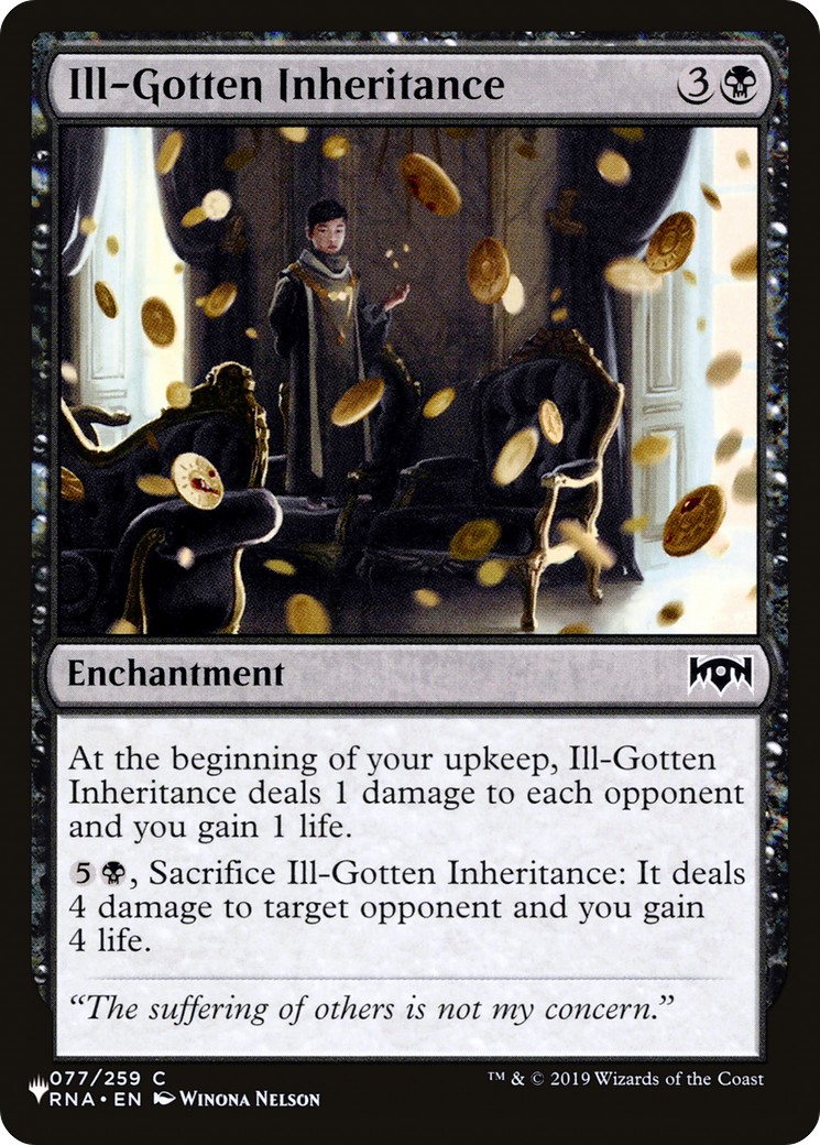 Ill-Gotten Inheritance [The List] | Shuffle n Cut Hobbies & Games