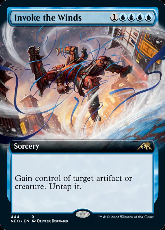 Invoke the Winds (Extended Art) [Kamigawa: Neon Dynasty] | Shuffle n Cut Hobbies & Games