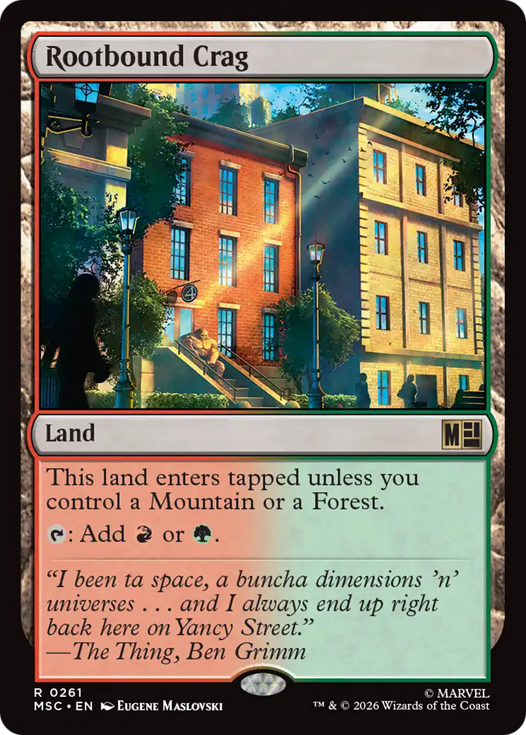 Rootbound Crag (Surge Foil) [Marvel Super Heroes Commander] | Shuffle n Cut Hobbies & Games