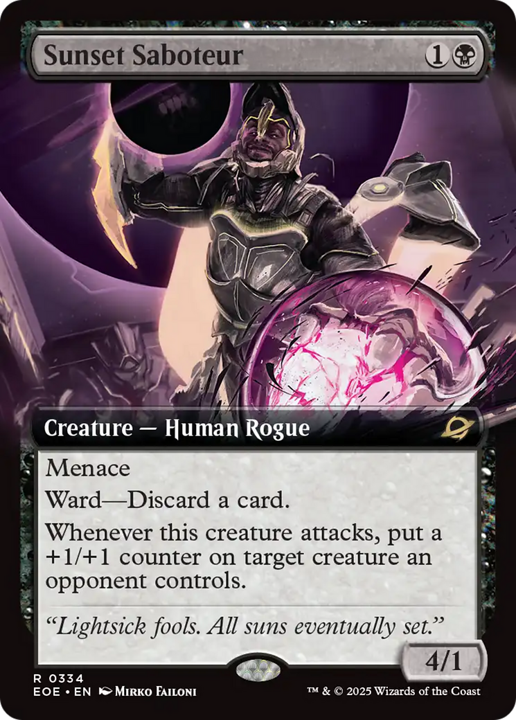 Sunset Saboteur (Extended Art) [Edge of Eternities] | Shuffle n Cut Hobbies & Games