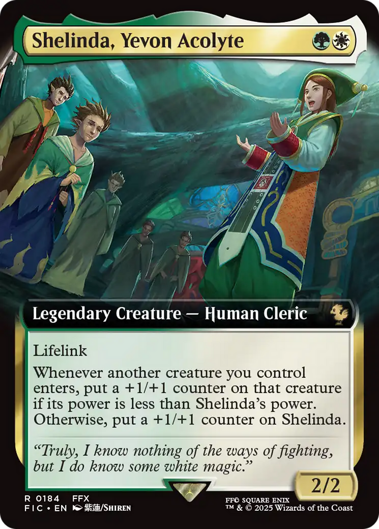 Shelinda, Yevon Acolyte (Extended Art) [FINAL FANTASY Commander] | Shuffle n Cut Hobbies & Games