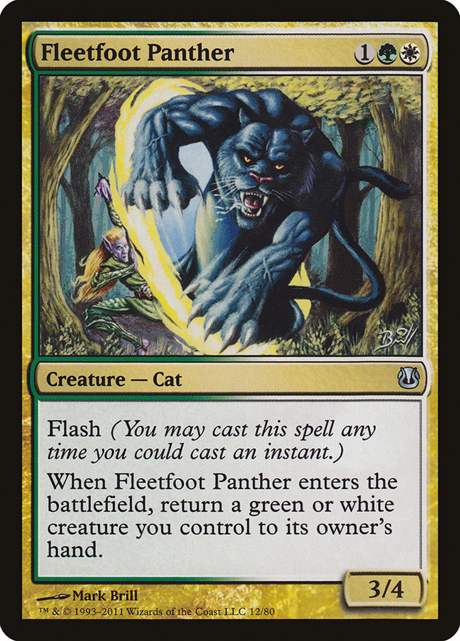 Fleetfoot Panther [Duel Decks: Ajani vs. Nicol Bolas] | Shuffle n Cut Hobbies & Games
