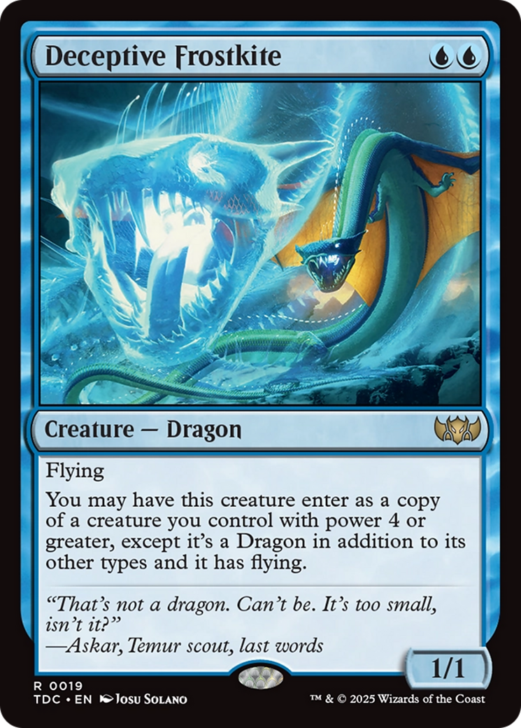 Deceptive Frostkite [Tarkir: Dragonstorm Commander] | Shuffle n Cut Hobbies & Games