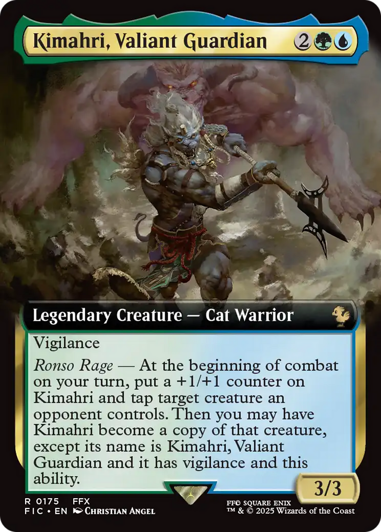 Kimahri, Valiant Guardian (Extended Art) [FINAL FANTASY Commander] | Shuffle n Cut Hobbies & Games
