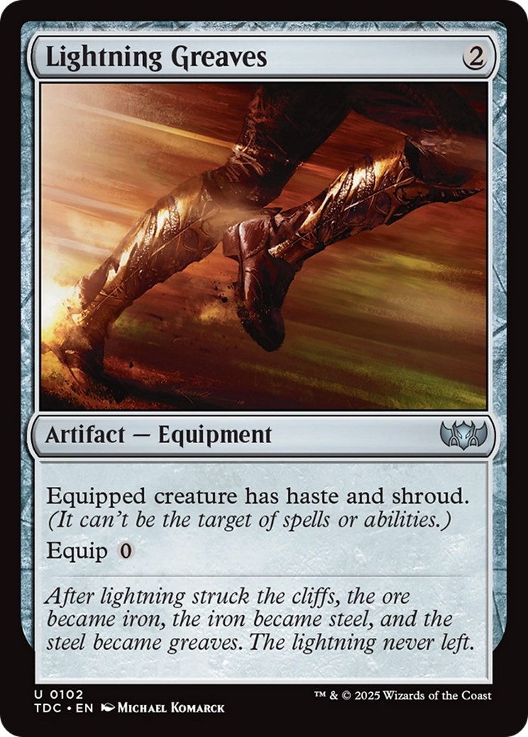 Lightning Greaves [Tarkir: Dragonstorm Commander] | Shuffle n Cut Hobbies & Games