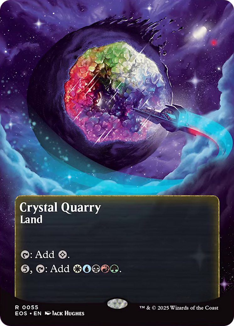 Crystal Quarry (0055) (Borderless) [Edge of Eternities: Stellar Sights] | Shuffle n Cut Hobbies & Games