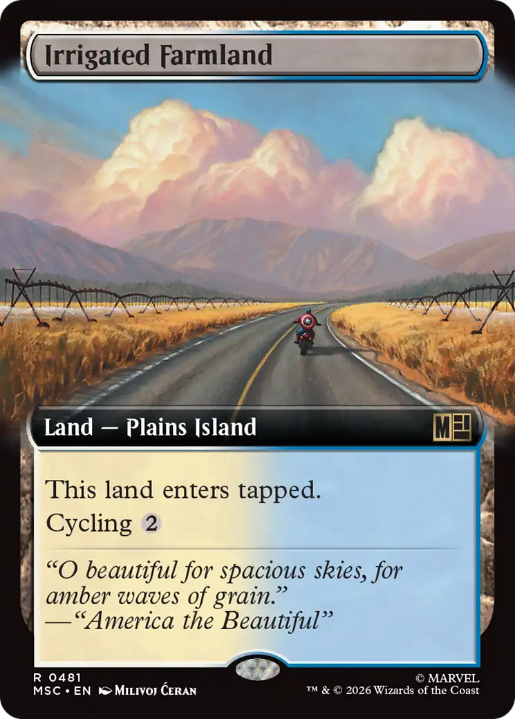 Irrigated Farmland (Extended Art) [Marvel Super Heroes Commander] | Shuffle n Cut Hobbies & Games