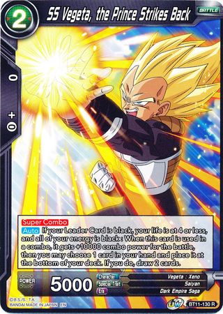 SS Vegeta, the Prince Strikes Back (BT11-130) [Vermilion Bloodline] | Shuffle n Cut Hobbies & Games