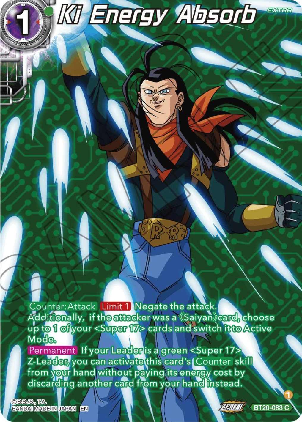 Ki Energy Absorb (Silver Foil) (BT20-083) [Power Absorbed] | Shuffle n Cut Hobbies & Games