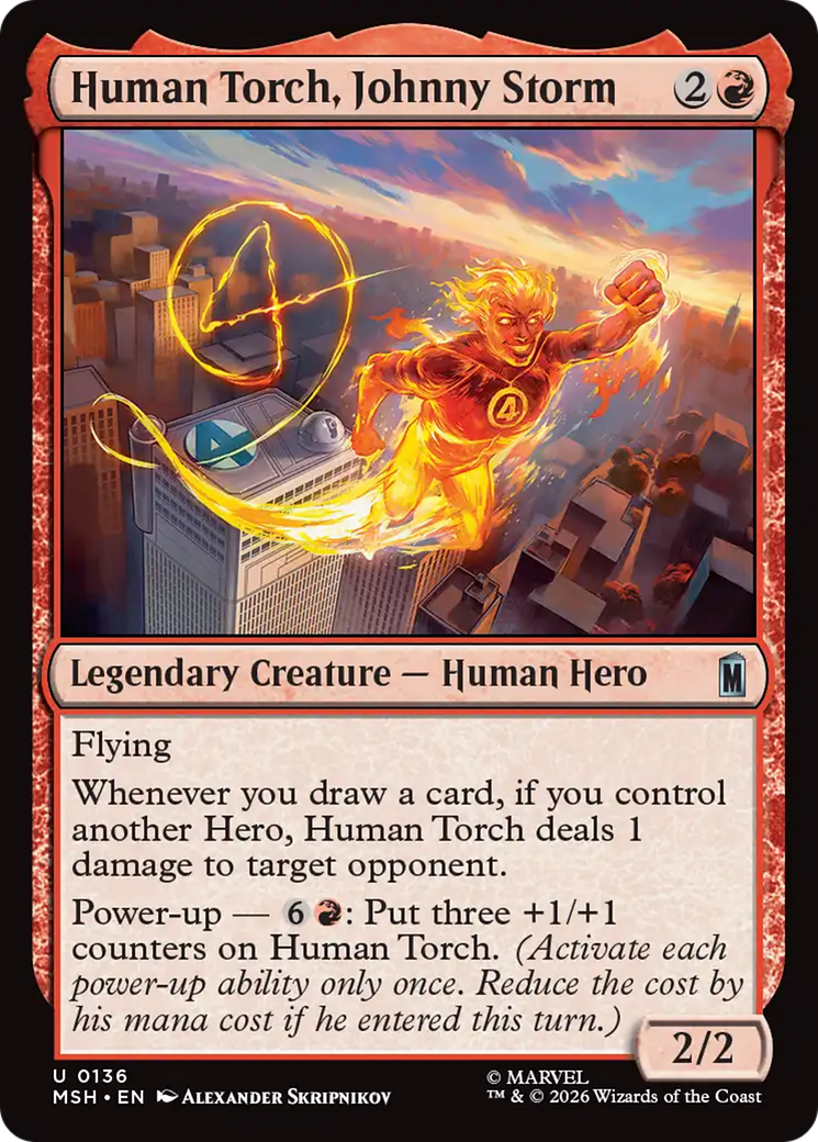 Human Torch, Johnny Storm [Marvel Super Heroes] | Shuffle n Cut Hobbies & Games