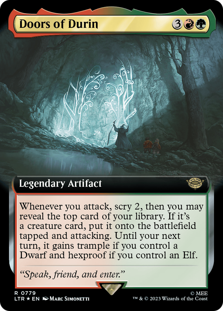 Doors of Durin (Extended Art) (Surge Foil) [The Lord of the Rings: Tales of Middle-Earth] | Shuffle n Cut Hobbies & Games