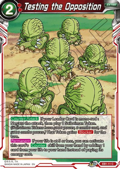 Testing the Opposition (EB1-011) [Battle Evolution Booster] | Shuffle n Cut Hobbies & Games
