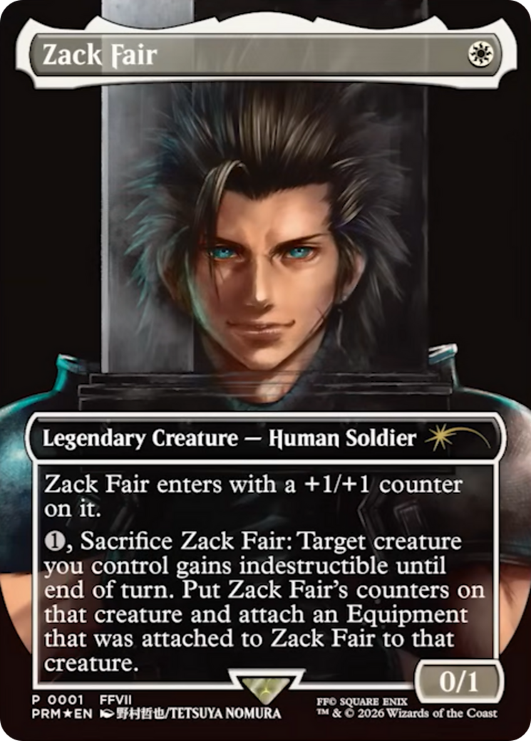 Zack Fair [Media Promos] | Shuffle n Cut Hobbies & Games