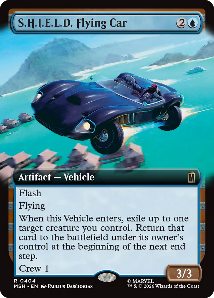 S.H.I.E.L.D. Flying Car (Extended Art) [Marvel Super Heroes] | Shuffle n Cut Hobbies & Games