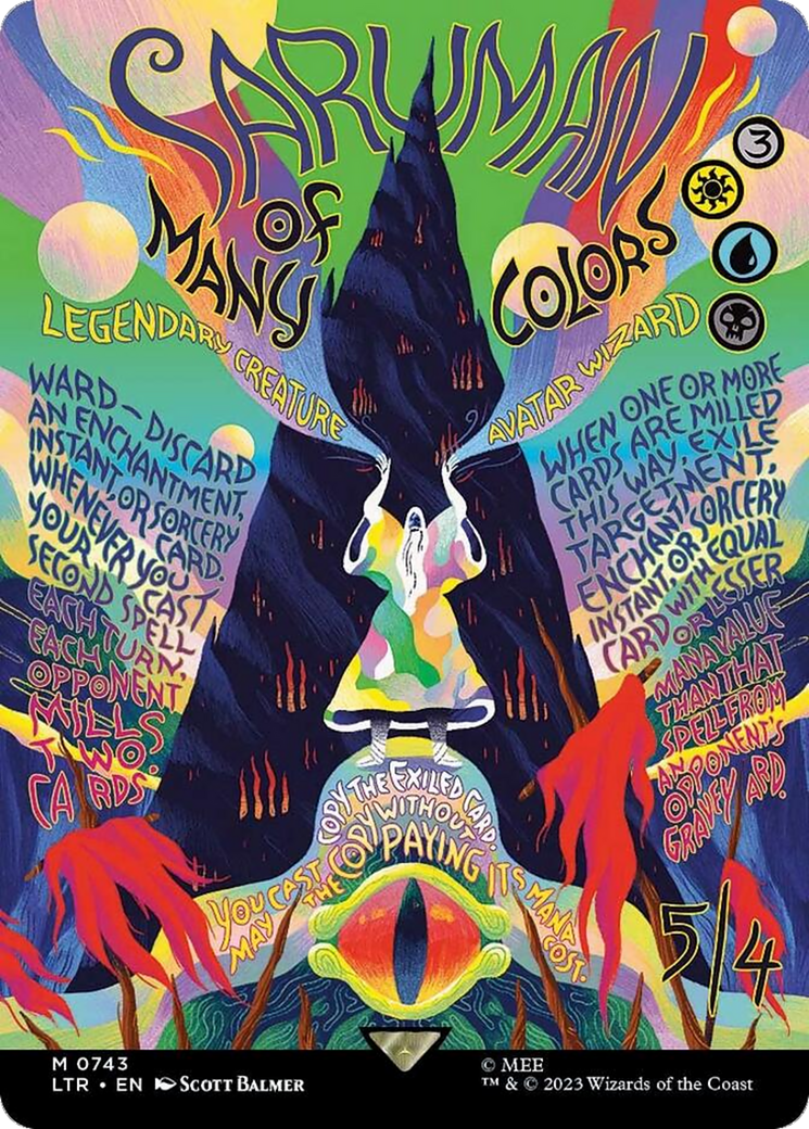 Saruman of Many Colors (Borderless Poster) [The Lord of the Rings: Tales of Middle-Earth] | Shuffle n Cut Hobbies & Games