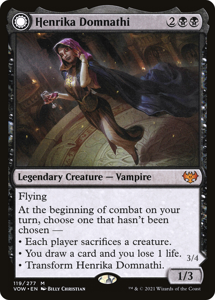 Henrika Domnathi // Henrika, Infernal Seer [Innistrad: Crimson Vow] | Shuffle n Cut Hobbies & Games