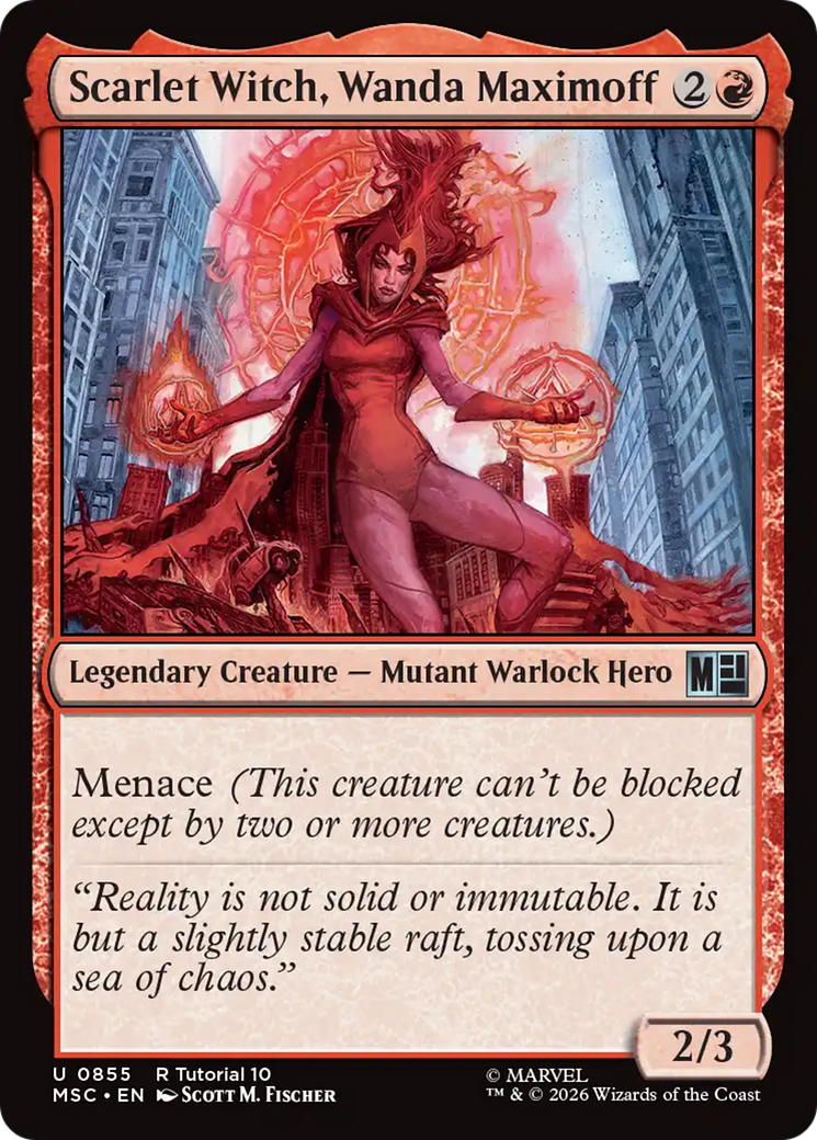 Scarlet Witch, Wanda Maximoff (0855) [Marvel Super Heroes Commander] | Shuffle n Cut Hobbies & Games