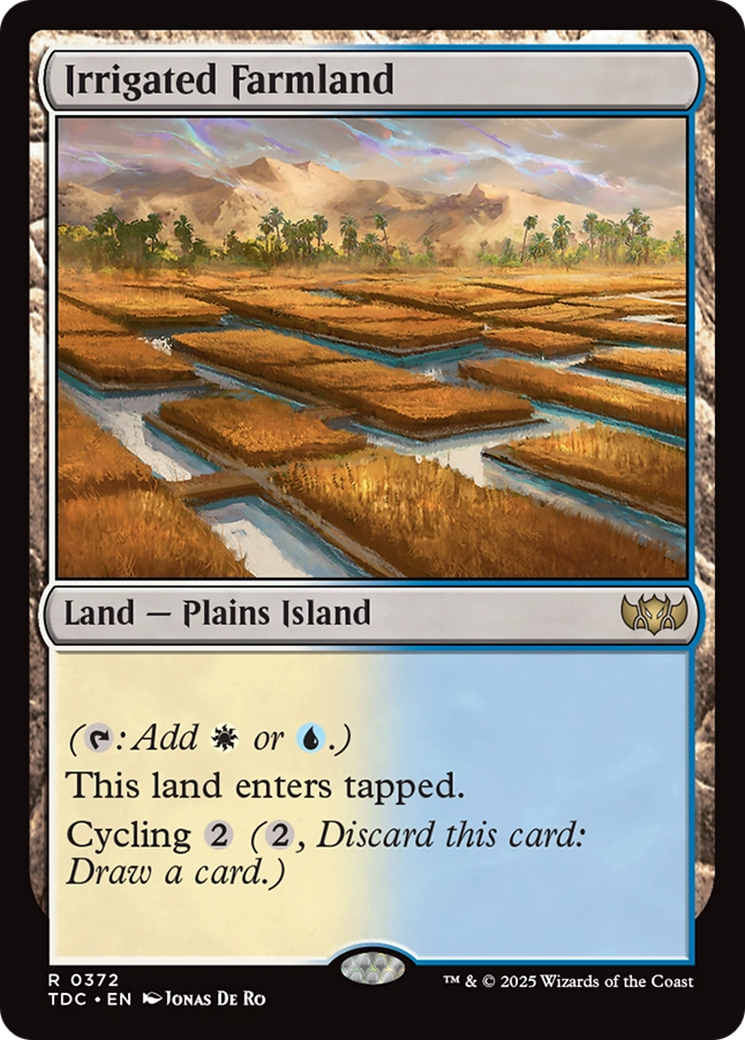Irrigated Farmland [Tarkir: Dragonstorm Commander] | Shuffle n Cut Hobbies & Games