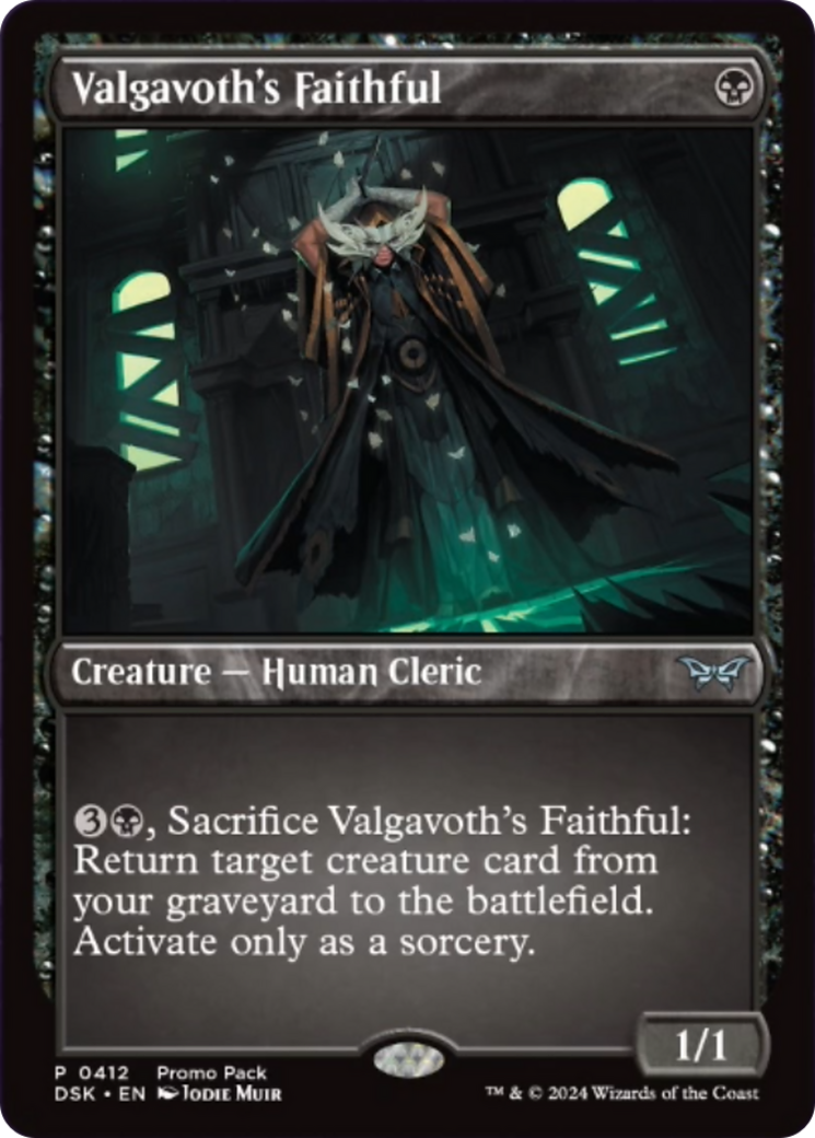 Valgavoth's Faithful (Promo Pack) [Duskmourn: House of Horror Promos] | Shuffle n Cut Hobbies & Games