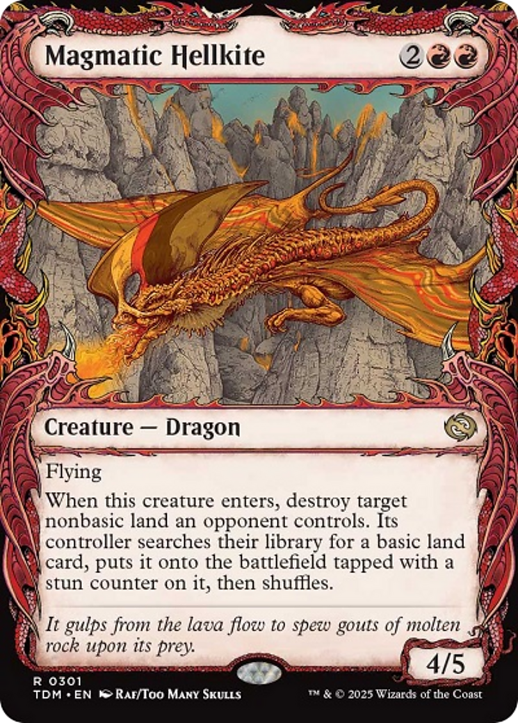 Magmatic Hellkite (Showcase) [Tarkir: Dragonstorm] | Shuffle n Cut Hobbies & Games