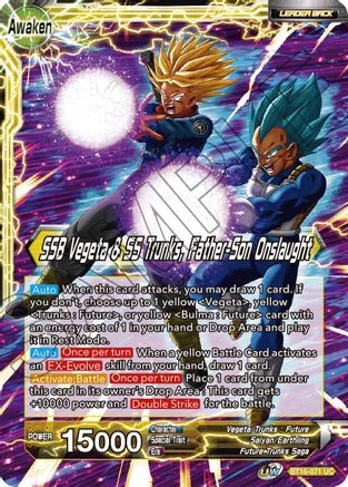 Trunks // SSB Vegeta & SS Trunks, Father-Son Onslaught (BT16-071) [Realm of the Gods] | Shuffle n Cut Hobbies & Games