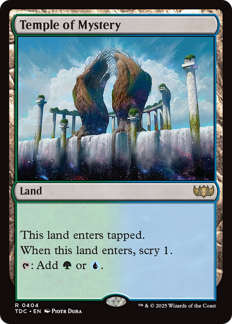 Temple of Mystery [Tarkir: Dragonstorm Commander] | Shuffle n Cut Hobbies & Games