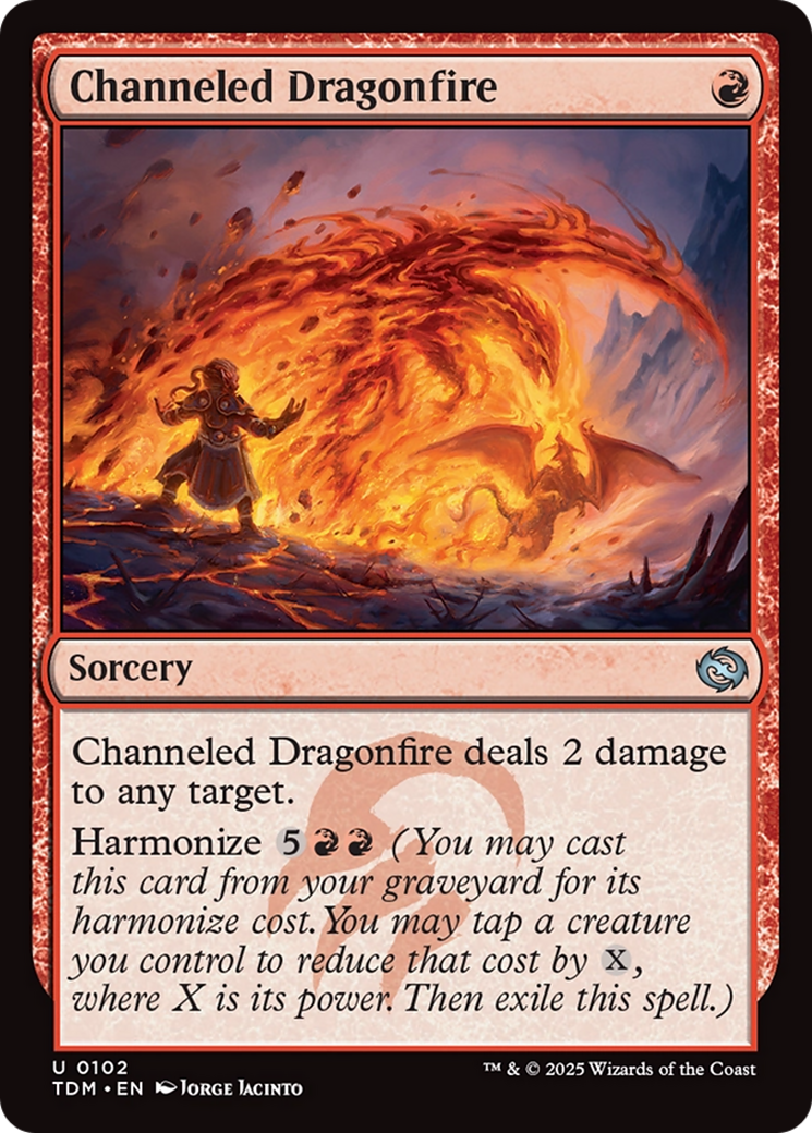 Channeled Dragonfire [Tarkir: Dragonstorm] | Shuffle n Cut Hobbies & Games