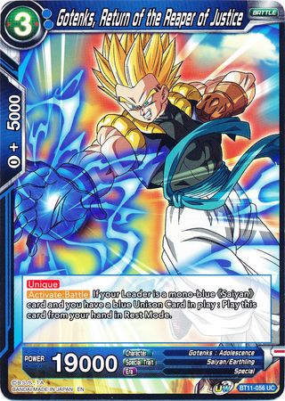 Gotenks, Return of the Reaper of Justice (BT11-056) [Vermilion Bloodline] | Shuffle n Cut Hobbies & Games