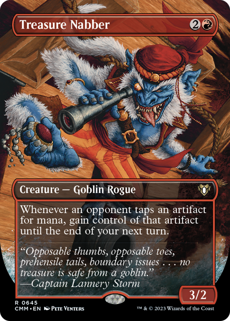 Treasure Nabber (Borderless Alternate Art) [Commander Masters] | Shuffle n Cut Hobbies & Games