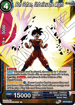 Son Gohan, Unbelievable Might (Common) (BT13-038) [Supreme Rivalry] | Shuffle n Cut Hobbies & Games