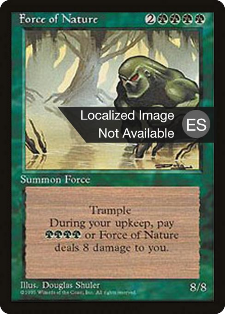 Force of Nature [Fourth Edition Foreign Black Border] | Shuffle n Cut Hobbies & Games