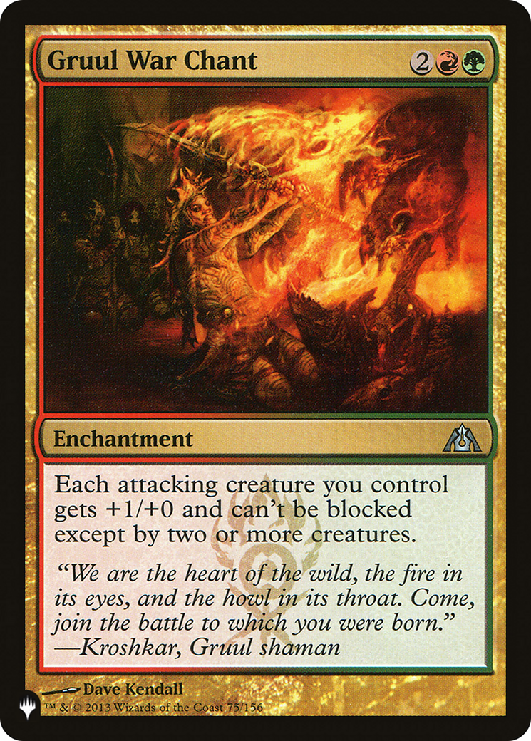 Gruul War Chant [The List] | Shuffle n Cut Hobbies & Games