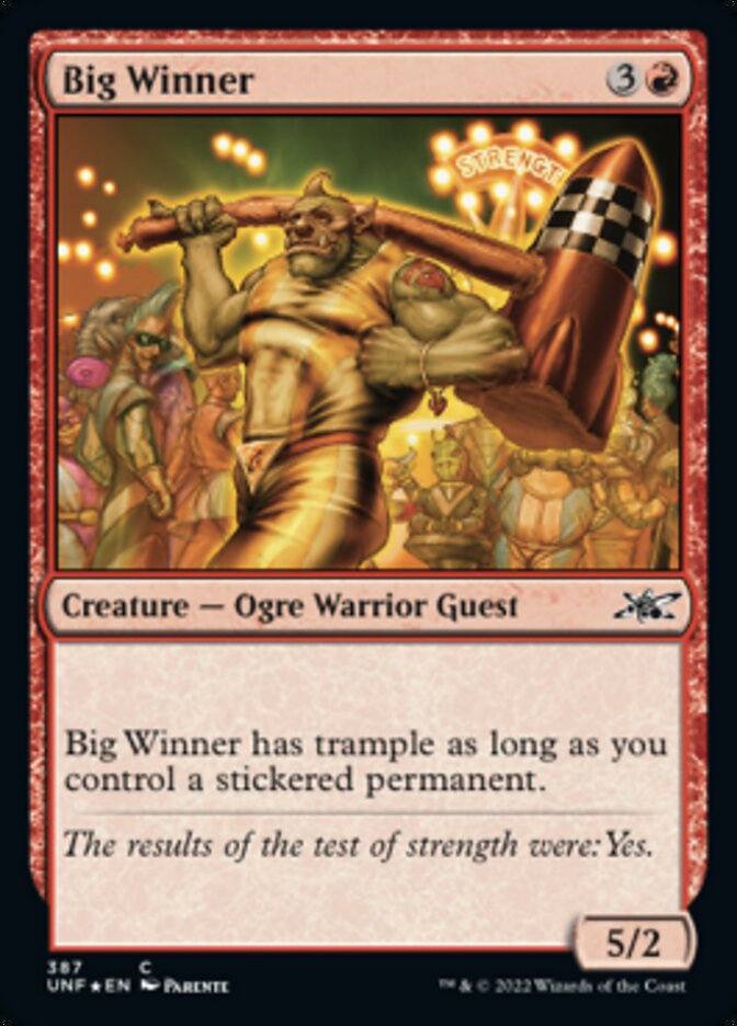 Big Winner (Galaxy Foil) [Unfinity] | Shuffle n Cut Hobbies & Games
