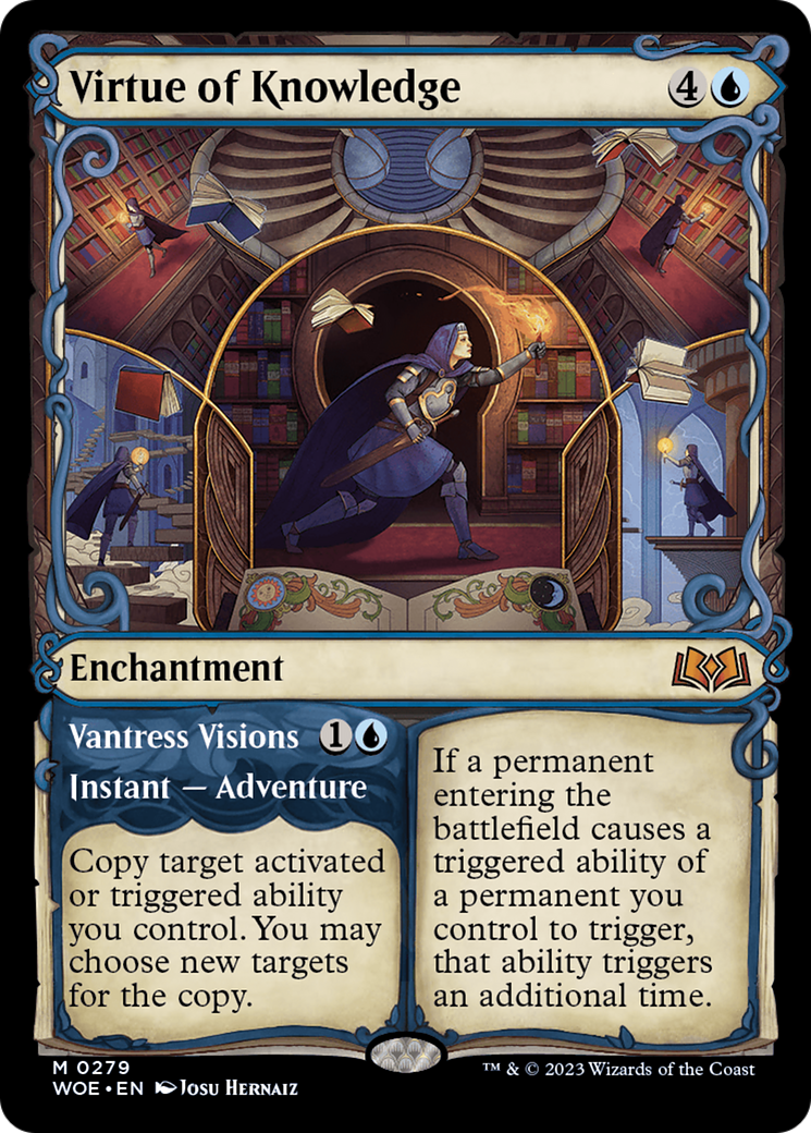 Virtue of Knowledge // Vantress Visions (Showcase) [Wilds of Eldraine] | Shuffle n Cut Hobbies & Games