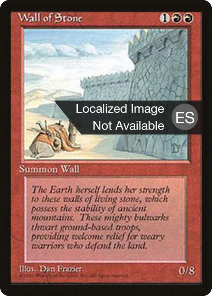 Wall of Stone [Fourth Edition Foreign Black Border] | Shuffle n Cut Hobbies & Games