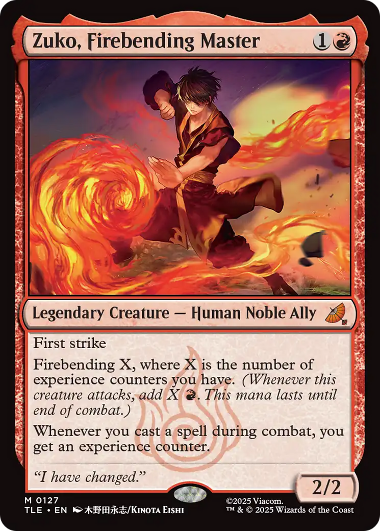 Zuko, Firebending Master [Avatar: The Last Airbender: Eternal-Legal] | Shuffle n Cut Hobbies & Games