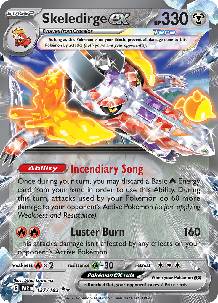 Skeledirge ex (137/182) [Scarlet & Violet: Paradox Rift] | Shuffle n Cut Hobbies & Games