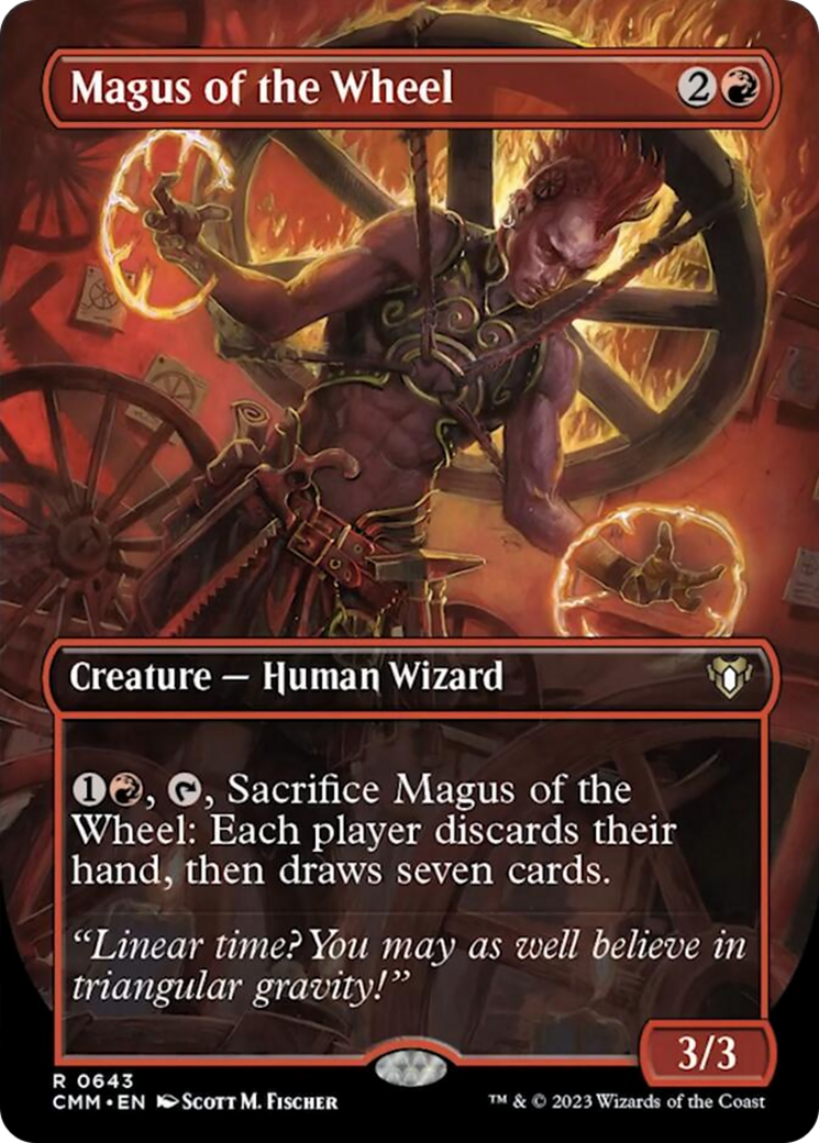 Magus of the Wheel (Borderless Alternate Art) [Commander Masters] | Shuffle n Cut Hobbies & Games