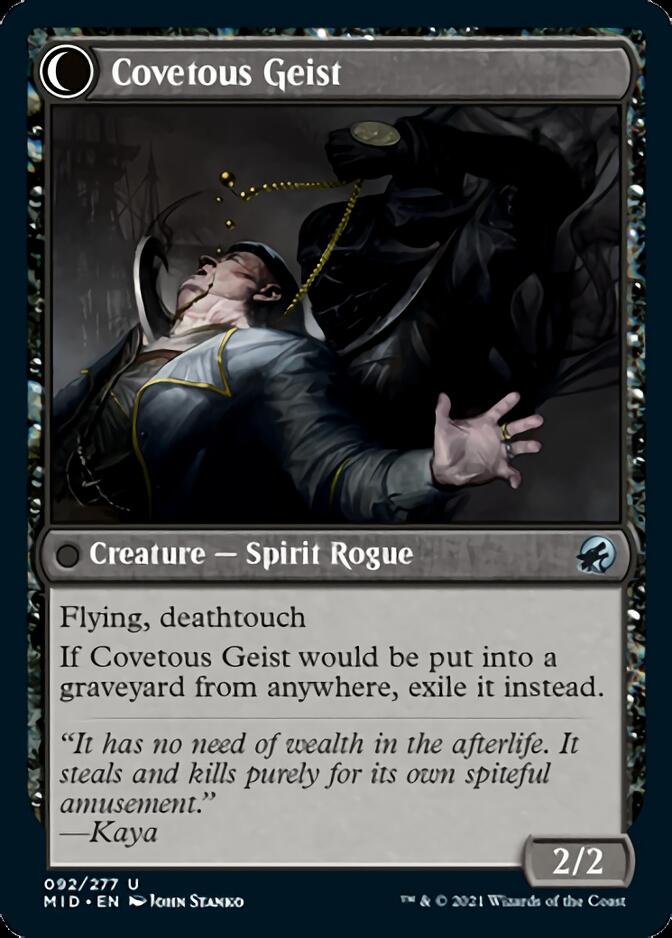 Covert Cutpurse // Covetous Geist [Innistrad: Midnight Hunt] | Shuffle n Cut Hobbies & Games