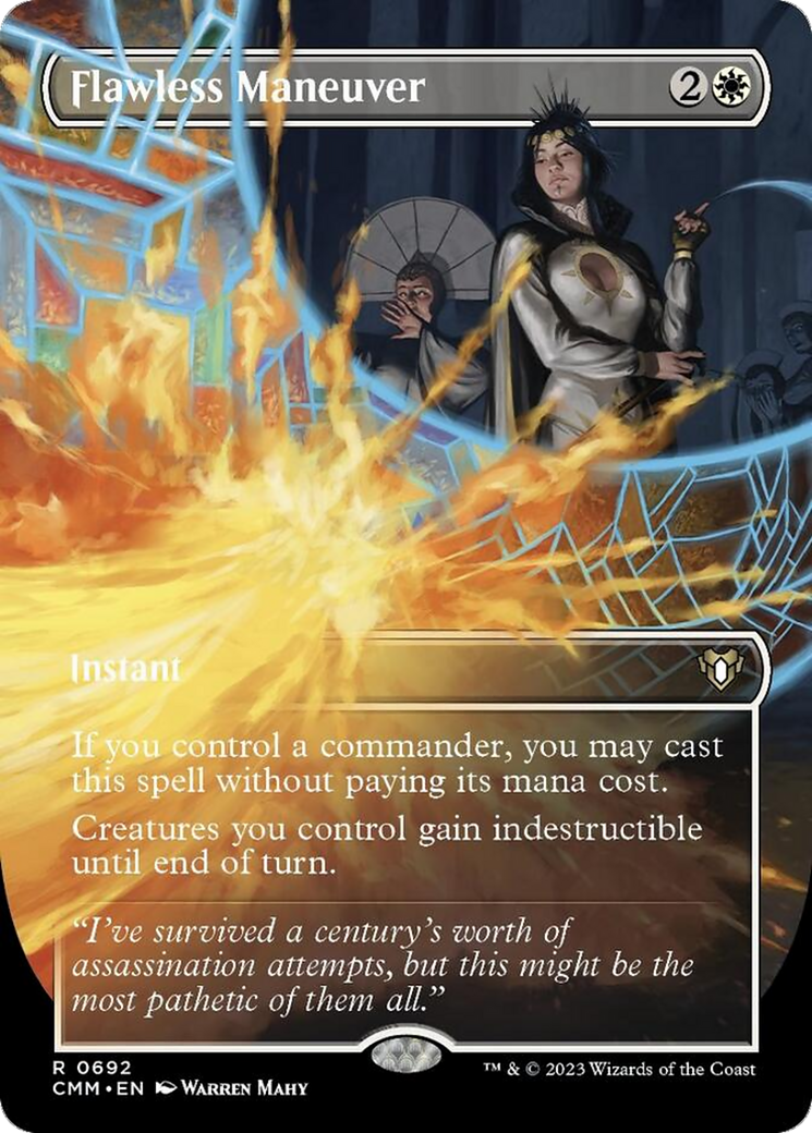 Flawless Maneuver (Borderless Alternate Art) [Commander Masters] | Shuffle n Cut Hobbies & Games