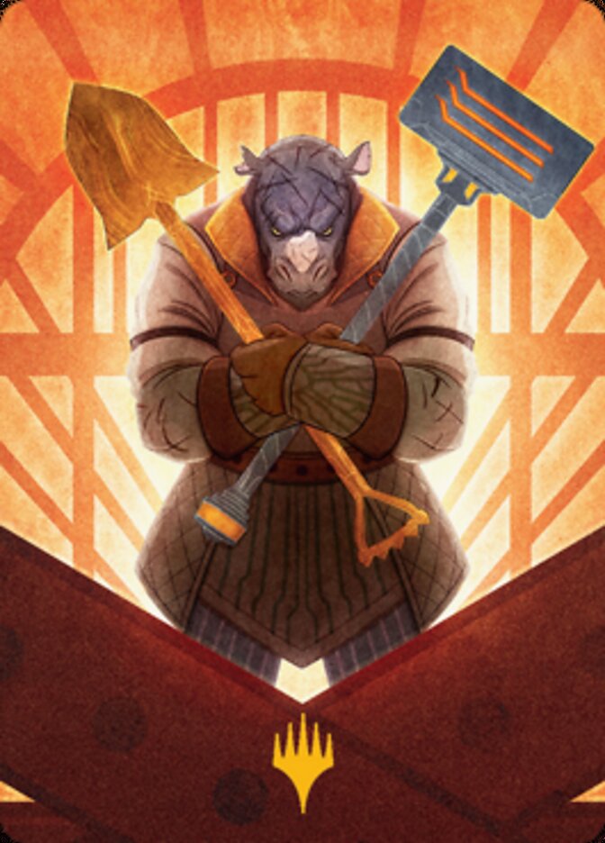 Mr. Orfeo, the Boulder Art Card (Gold-Stamped Signature) [Streets of New Capenna Art Series] | Shuffle n Cut Hobbies & Games