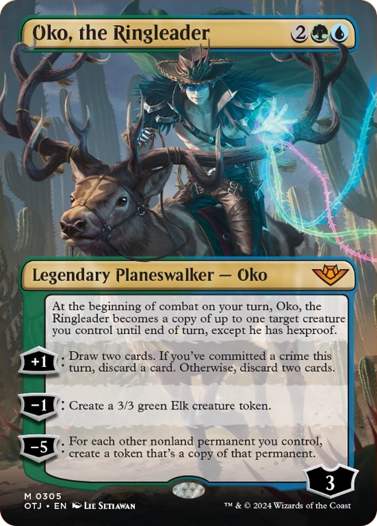 Oko, the Ringleader (Borderless) [Outlaws of Thunder Junction] | Shuffle n Cut Hobbies & Games