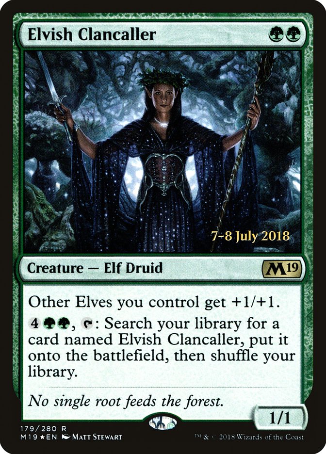 Elvish Clancaller [Core Set 2019 Prerelease Promos] | Shuffle n Cut Hobbies & Games
