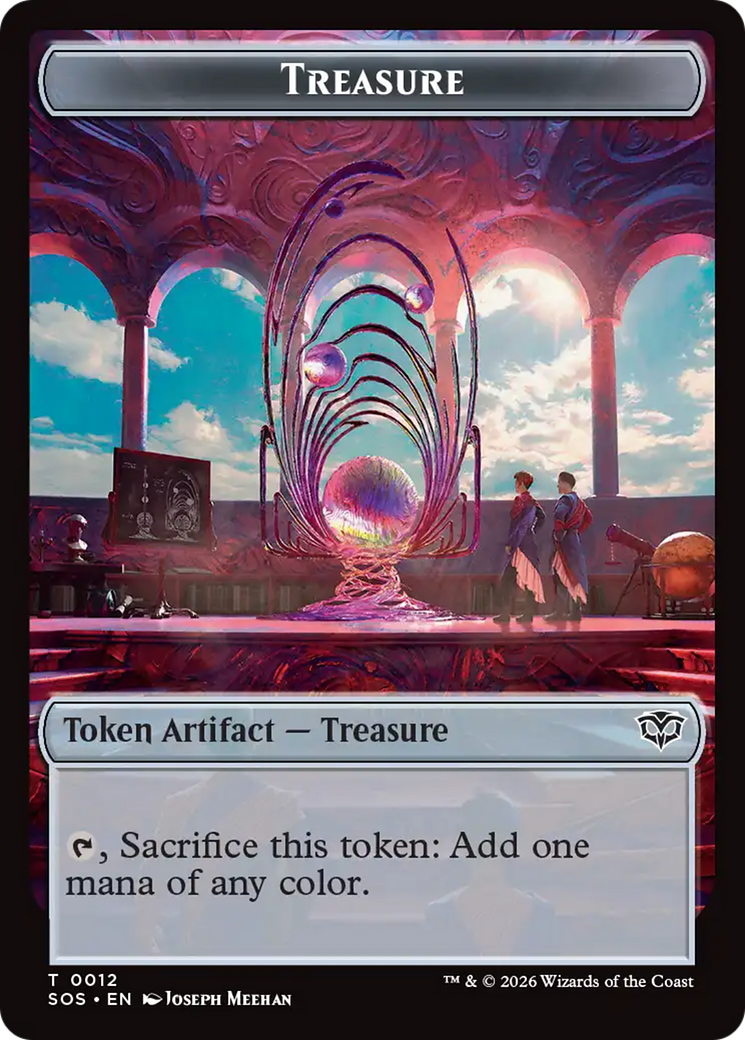 Elemental (0003) // Treasure Double-Sided Token [Secrets of Strixhaven Tokens] | Shuffle n Cut Hobbies & Games