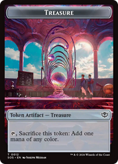 Elemental (0002) // Treasure Double-Sided Token [Secrets of Strixhaven Tokens] | Shuffle n Cut Hobbies & Games